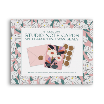 Blooming Reflections Studio Note Cards with Matching Wax Sea