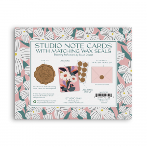 Blooming Reflections Studio Note Cards with Matching Wax Sea