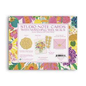 Garden Splash Studio Note Cards with Matching Wax Seals|Stud