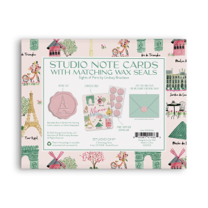 Sights of Paris Studio Note Cards with Matching Wax Seals|St