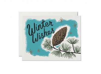 BOX Pine Cones Holiday|Red Cap Cards