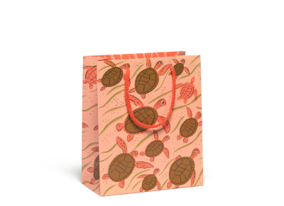 Turtle Family bag|Red Cap Cards