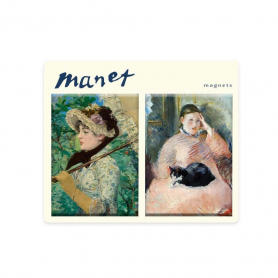 Manet, Spring & Woman W/ Cat- 2 pc. Magnet Set|Nelson Line