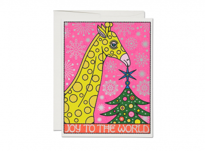 Giraffe Topper Holiday|Red Cap Cards