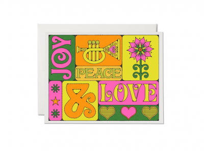 Peace, Love, Joy Holiday|Red Cap Cards
