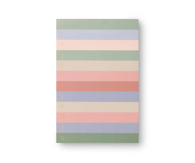 Muted Numbered Color Block Memo Notepad|Rifle Paper