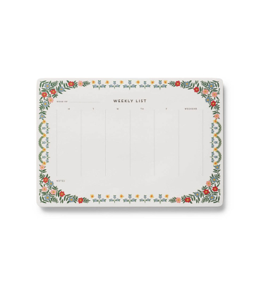 Rosette Weekly Desk Pad|Rifle Paper