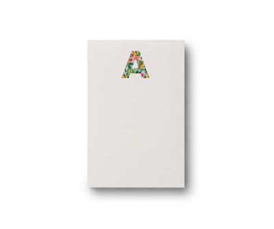 Garden Party Monogram Notepad - A|Rifle Paper