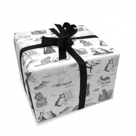New Yorker Cats Pack Giftwrap- 2 sheets folded|Nelson Line