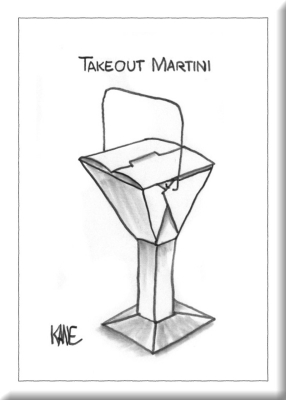Take Out Martini - Ny'Er Hard Magnet|Nelson Line
