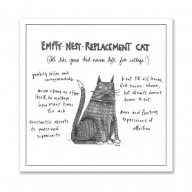 Empty Nest Replacement Cat- Nyer Flexi Magnet|Nelson Line