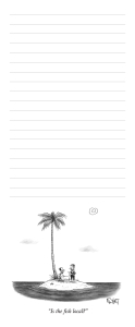 Desert Island - New Yorker Notepad|Nelson Line