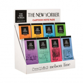 New Yorker Notepad Display -FREE if filled w/48 notepads|Nel