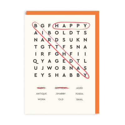 Happy Birthday Word Search