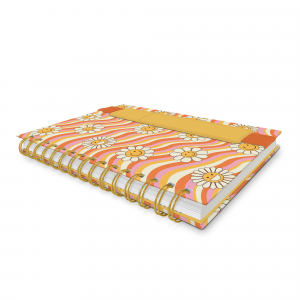 Waves of Melody Oliver Notebook with Pen Pocket|Studio Oh