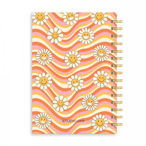 Waves of Melody Oliver Notebook with Pen Pocket|Studio Oh