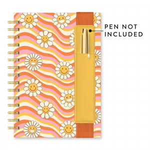 Waves of Melody Oliver Notebook with Pen Pocket|Studio Oh