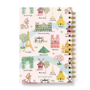 Sights of Paris Oliver Notebook with Pen Pocket|Studio Oh!