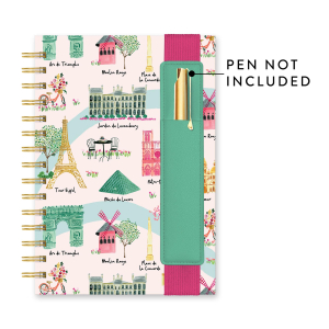 Sights of Paris Oliver Notebook with Pen Pocket|Studio Oh!