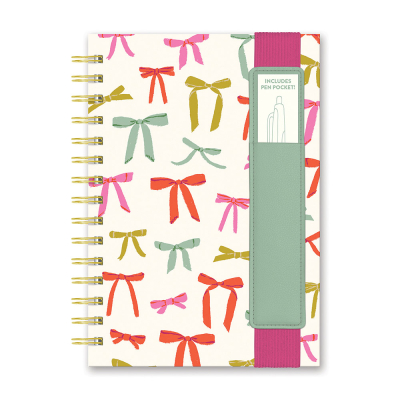 Put a Bow on It Oliver Notebook with Pen Pocket|Studio Oh