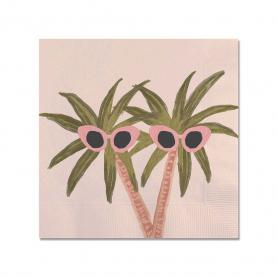 Sunny Palms Beverage Napkin|Studio Oh