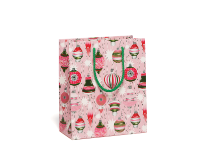 Retro Ornaments Holiday bag|Red Cap Cards
