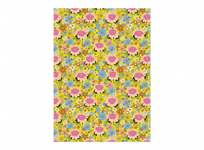 Dandy Blooms wrap roll-3 sheets|Red Cap Cards