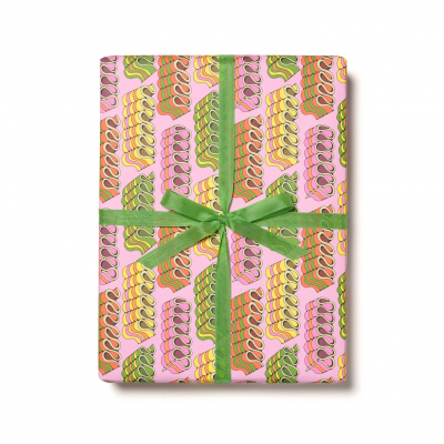SHEET WRAP Candy Ribbons Holiday|Red Cap Cards