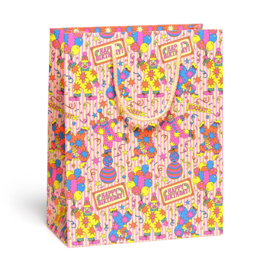 Clowns Birthday large bag|Red Cap Cards