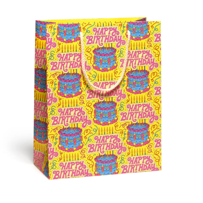 Cake and Confetti Birthday large bag|Red Cap Cards