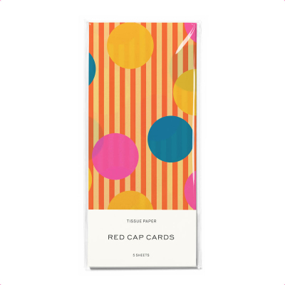 Polka Dots Spot Tissue paper|Red Cap Cards