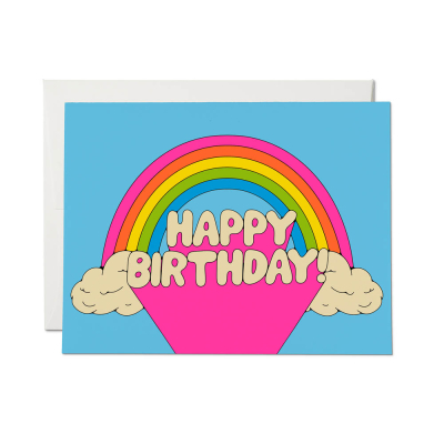 All Over Rainbows SPOT Birthday card|Red Cap Cards