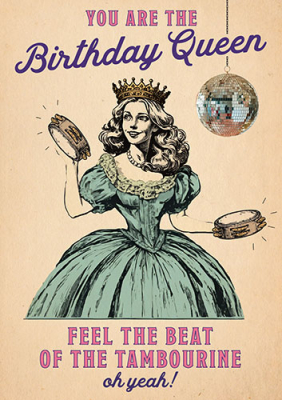 Tambourine Lady In Dress