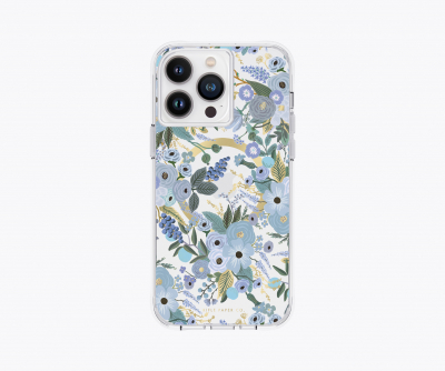 Clear Garden Party Blue iPhone 14 Pro Max Case w/ MagSafe|Ri