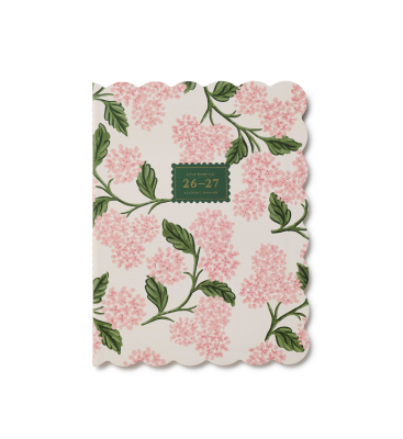 2027 Pink Hydrangea 12-Month Academic&nbsp;Appt NB|Rifle Paper