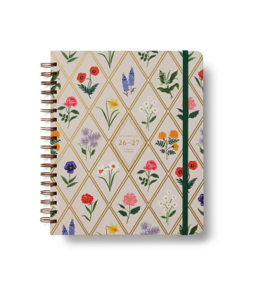 2027 Garden Study 17-Month Hard Spiral Planner|Rifle Paper
