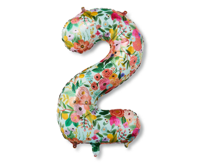 Garden Party Numbered Foil Balloon 2|Rifle Paper