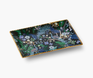 Peacock Catchall Tray|Rifle Paper