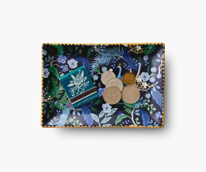 Peacock Catchall Tray|Rifle Paper