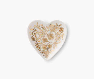 Colette Porcelain Heart Ring Dish|Rifle Paper