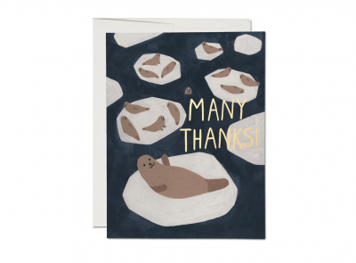 Many Thanks Seal FOIL Thank You boxed set|Red Cap Cards