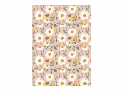 White Poppies sheet wrap|Red Cap Cards