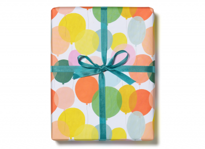 Birthday Balloons wrap roll - 3 sheets|Red Cap Cards