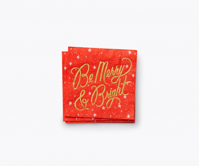 Be Merry & Bright Cocktail Napkins|Rifle Paper