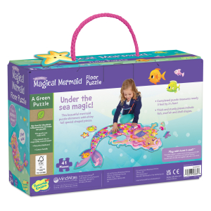 Mermaid Floor Puzzle -41 pieces|Peaceable Kingdom