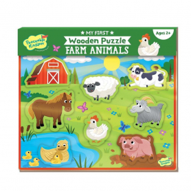 My First Wooden Puzzle: Farm Animals|Peaceable Kingdom