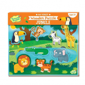 My First Wooden Puzzle: Jungle Animals|Peaceable Kingdom