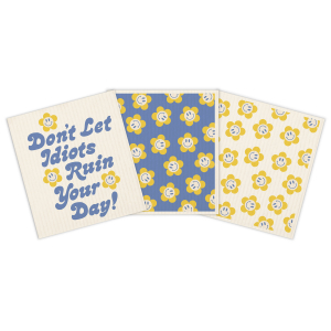 Don't Let It Ruin Your Day Do-It-All Dishcloths|Studio Oh!