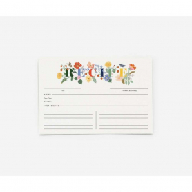 Pack of 12 Mayfair Recipe Card|Rifle Paper