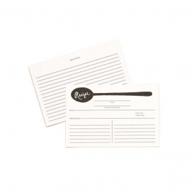 Pack of 12 Charcoal Spoon Recipe Cards|Rifle Paper